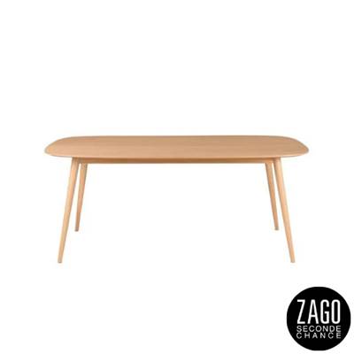 Calypso table à manger plaqué chêne clair 6 personnes