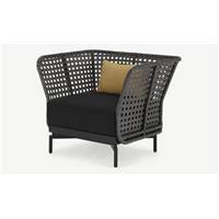 Balawa fauteuil de jardin rotin gris