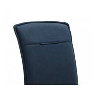 Ciao lot de 4 chaises en tissu bleu