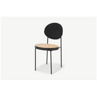 Rumana chaise rotin et noire