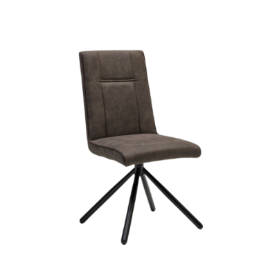 Circus chaise en tissu polyester gris anthracite avec poignée