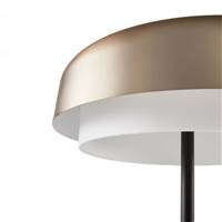 Merple lampe de table en métal doré et marbre noir
