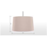 Oro abat-jour conique XL rose et cuivre