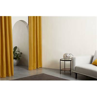 Marzia paire de rideaux jaune moutarde foncé