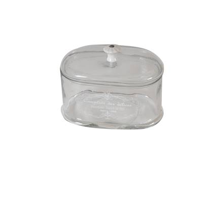 Pot verre avec couvercle "comptoir des délices" PM