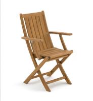 Hazan lot de 2 chaises de jardin acacia
