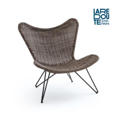Fasillon fauteuil de jardin en resine tressée