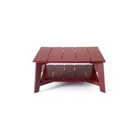 Zéphir table basse de jardin rouge bourgogne