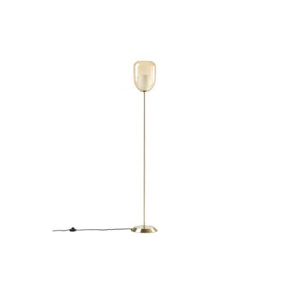 Elbumb lampadaire laiton et double verre