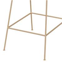 Azeli chaise de bar en rotin et tissu beige H71