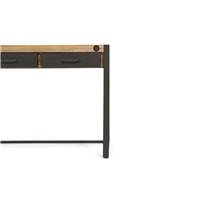 Kiko bureau acacia et métal 3 tiroirs