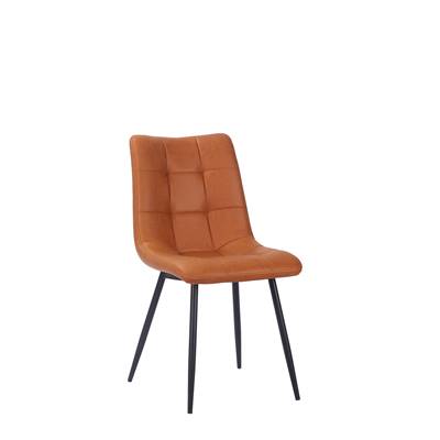 Alba chaise en microfibre orange
