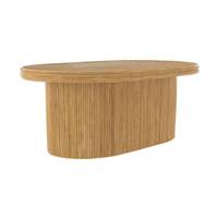 Esther table basse ovale en rotin naturel