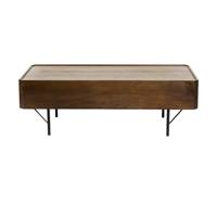 Naya table basse en bois de manguier et métal noir