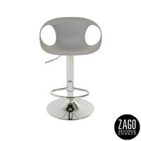 Rio chaise de bar réglable en PP gris
