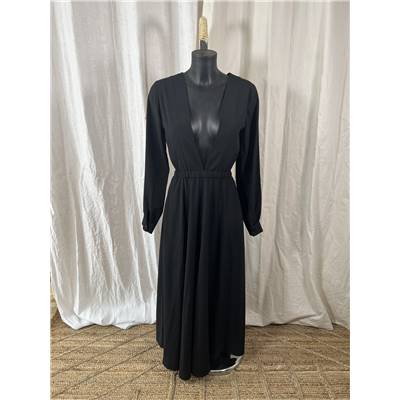 MODETROTTER Robe longue noire - T36
