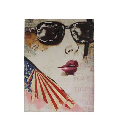 Tableau femme lunette