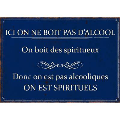 Plaque Spiritueux 21*15