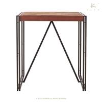 Nautical table haute bois de bateau recycl L100cm