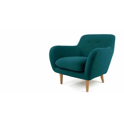 Dylan fauteuil bleu minéral