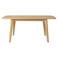 Sublime table à manger à rallonges intégrées en chêne naturel L140-180cm