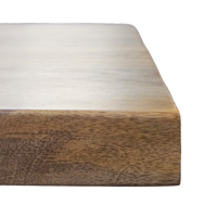 Anatole table à manger 260x110cm bois de manguier et pieds croisés métal noirs