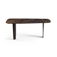 Dolmena table noire en marbre ambré