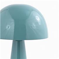 Ernest lampe champignon haut en métal bleu clair