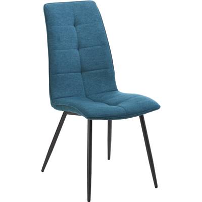 Aglo chaise en tissu bleu