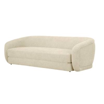 Vico canapé convertible en tissu tweed sable