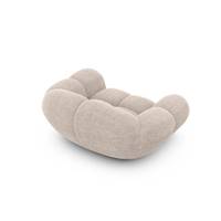 Sigono fauteuil en tissu texturé beige
