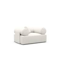 Anicipri fauteuil en tissu texturé blanc