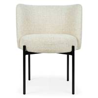 Gilo chaise en tissu tweed beige