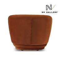 Havane fauteuil en velours terracotta