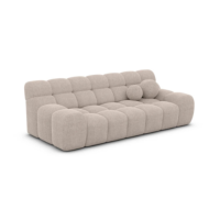 Boon canapé 3 places en tissu texturé beige
