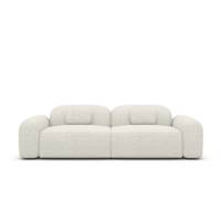 Nabucca canapé 3 places en tissu bouclé blanc
