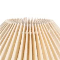 Oliag lampe de table 3 formes style champignon beige et abat-jour éventail H42cm