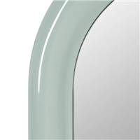 Pesaro grand miroir arrondi laqué vert d'eau H160cm