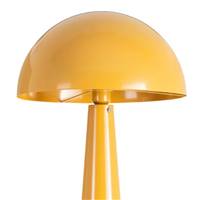 Lampadaire champignon jaune moutarde en métal H128cm