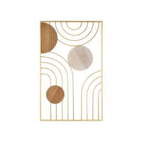Wall décoration murale gauche en métal et MDF