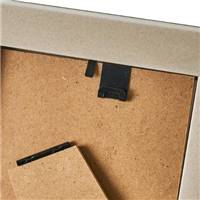Cristal cadre photo plastique gris 10x15