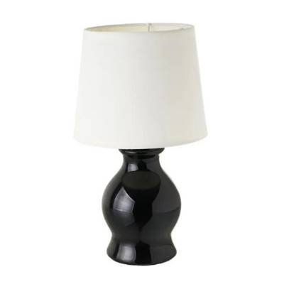 Finley lampe en céramique noir et blanc