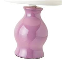 Finley lampe en céramique violet et blanc