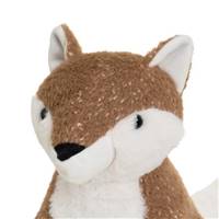 Ouideco cale-porte forme renard marron clair