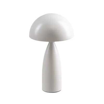 Cepe lampe champignon en métal blanc H38