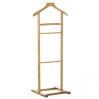 Jena valet de nuit simple en peuplier et bouleau H107cm