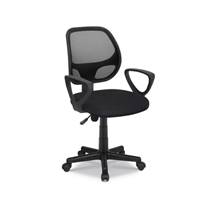 Hippa chaise de bureau classique noire r�glable � roulettes