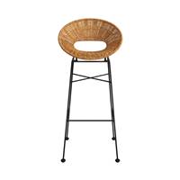 Dedon tabouret de bar en résine tressée naturelle H75