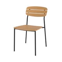 Fedora chaise de jardin en résine synthétique et métal noir