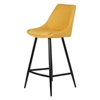 Bari chaise ilôt central tissu jaune H67